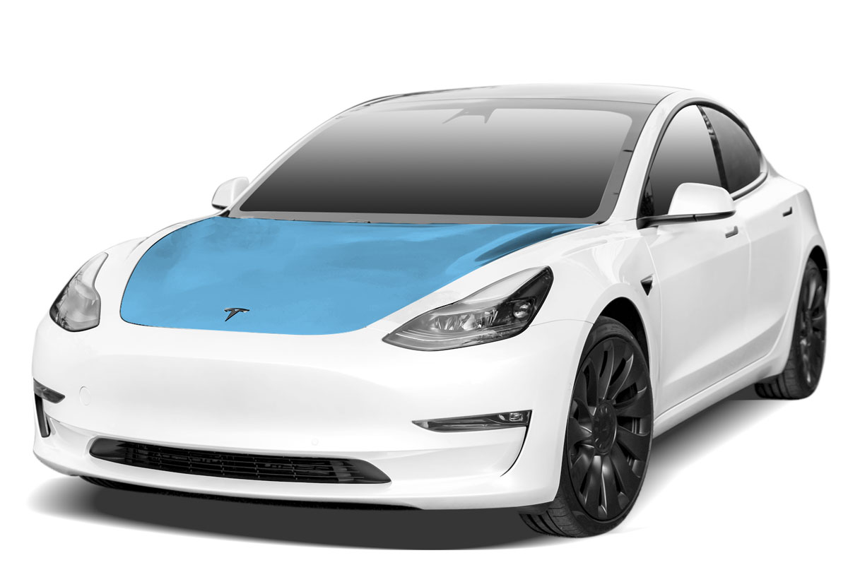 Hood wrap Tesla 3