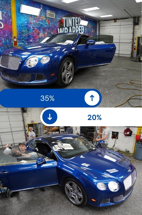 35% vs 20% Tint