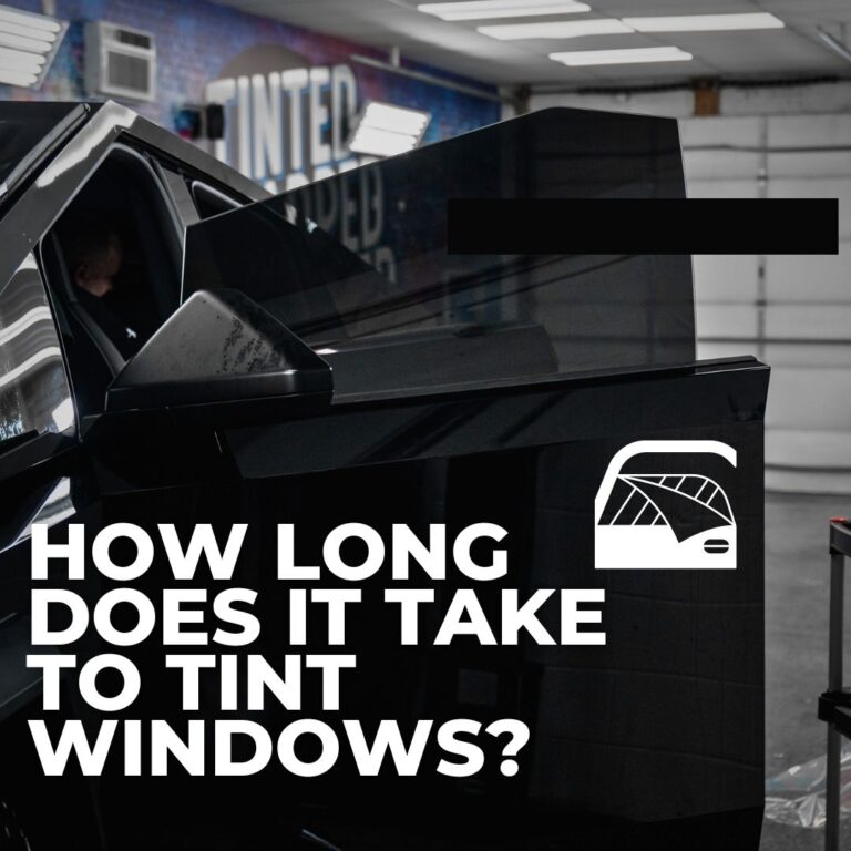 Same-day car window tinting service in the Chicago area. How long does it take?